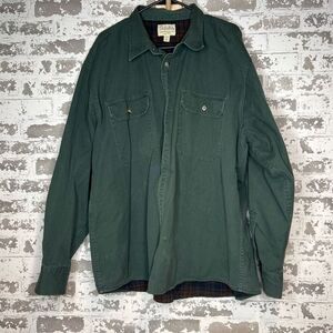Vintage cabelas flannel lined button down
